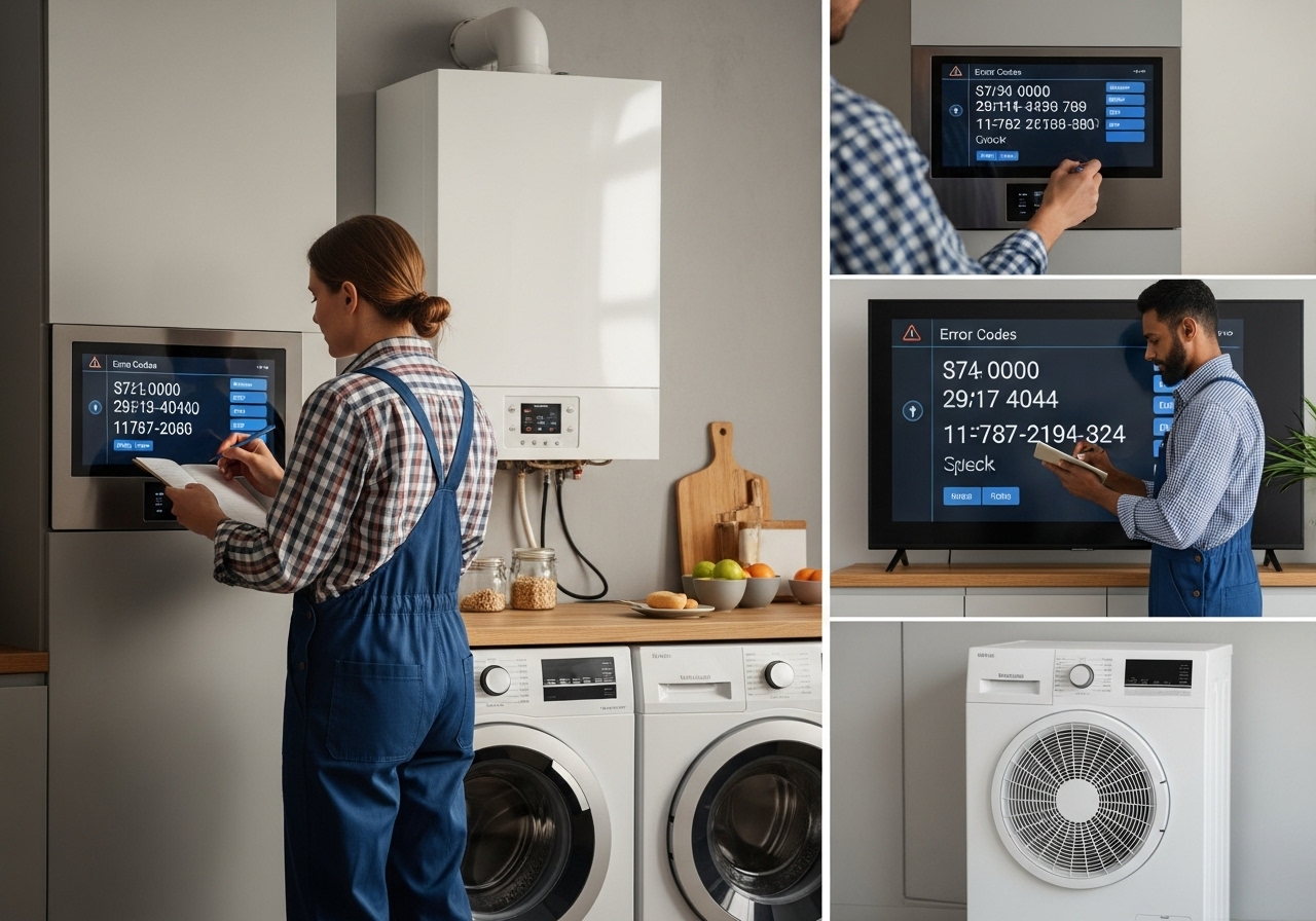 Ariza Kodlari ve Cozumleri  Kombi, Camasir